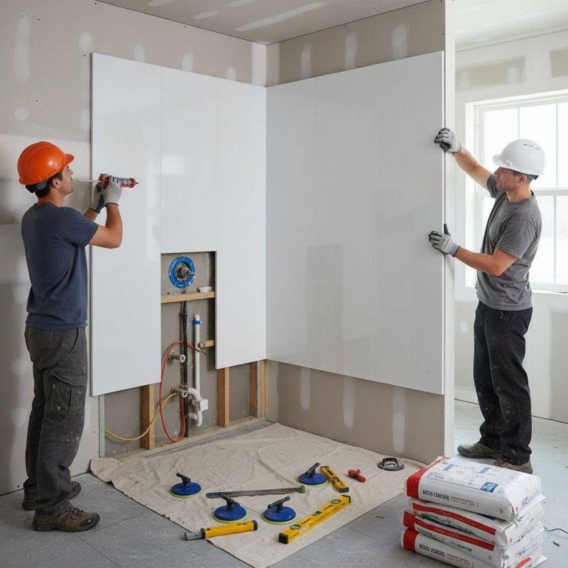 Shower Enclosure Installation detail